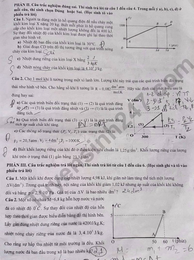 De thi HK1 lop 12 mon Ly - THPT Tan Thong Hoi 2024