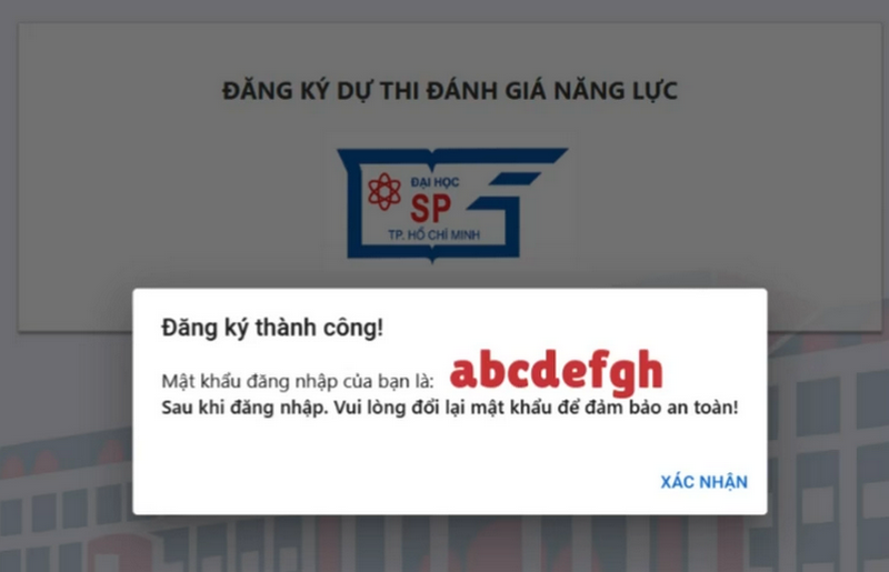 Huong dan dang ki thi DGNL Su pham TPHCM nam 2025