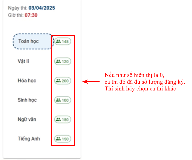 Huong dan dang ki thi DGNL Su pham TPHCM nam 2025