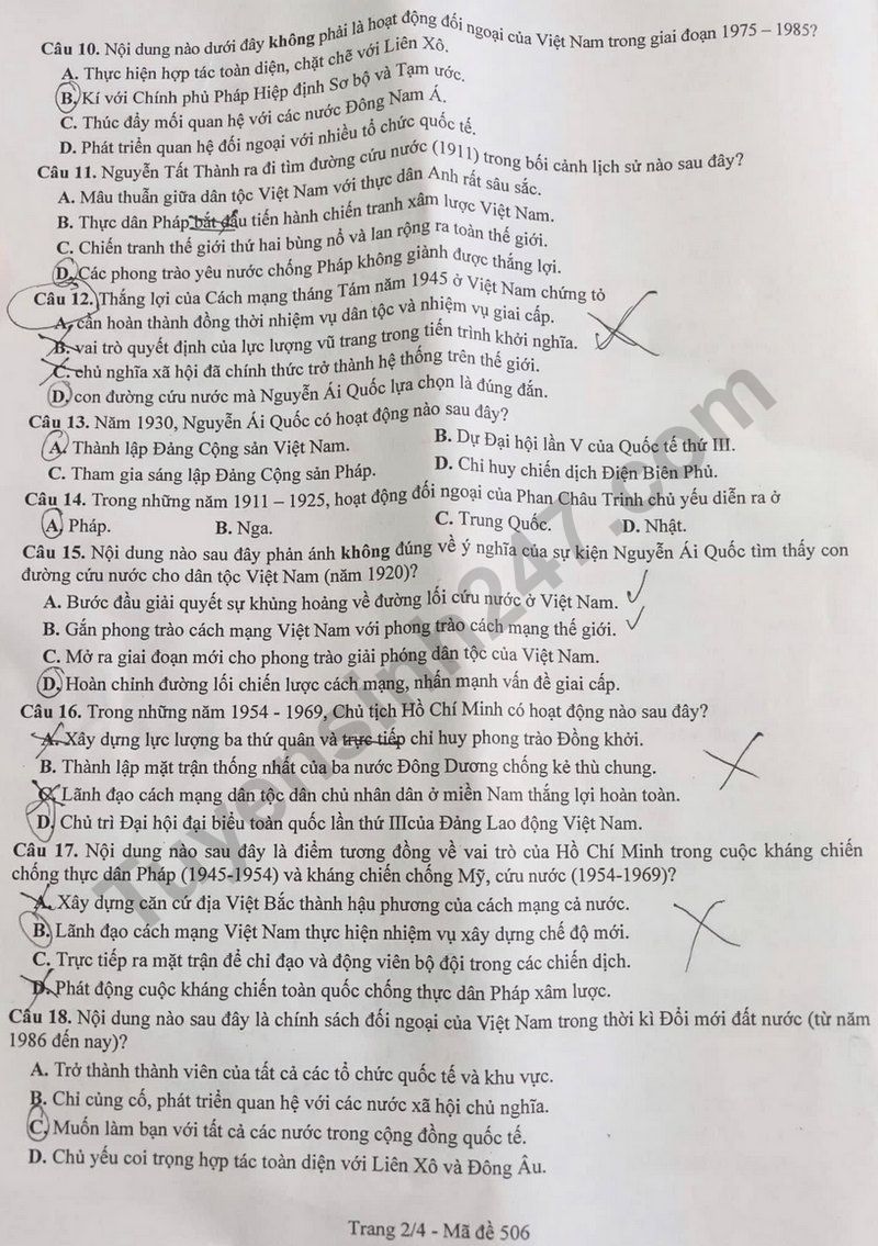 De thi ki 2 lop 12 mon Su 2025 - So GD Bac Ninh