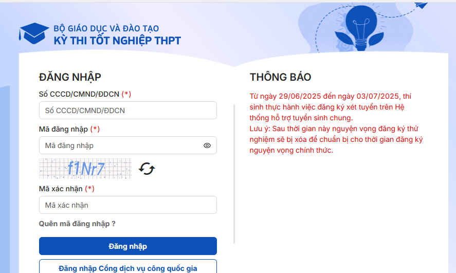 Tat ca thong tin 2K7 can biet de dang ky nguyen vong xet tuyen DH 2025