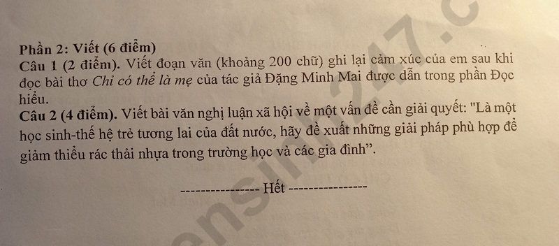 De thi giua ki 1 lop 9 mon Van 2025 - THCS Bach Thuong