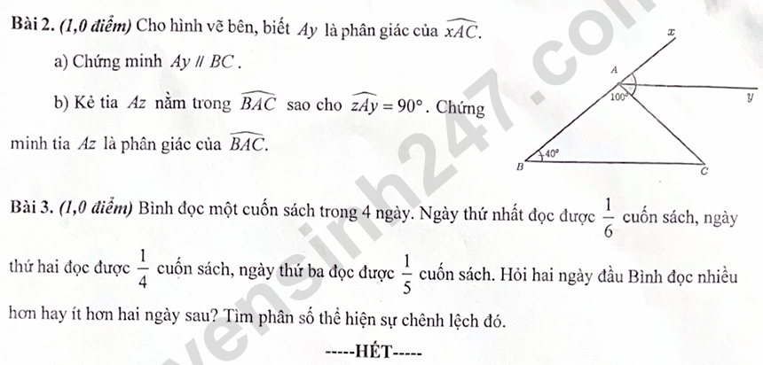 De thi giua ki 1 lop 7 mon Toan 2025 - THCS Nguyen Trai