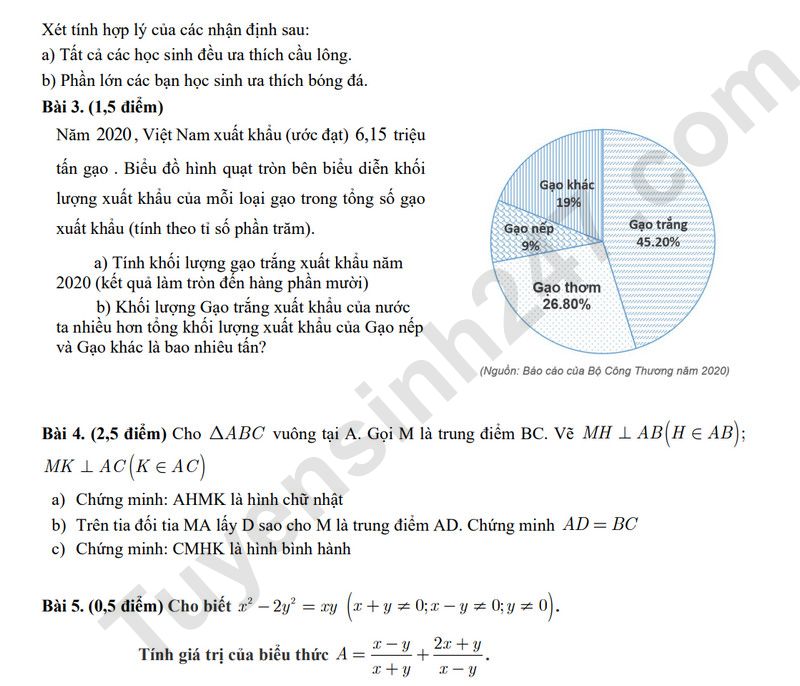 De thi hoc ki 1 lop 8 mon Toan 2025 - truong THCS Dong Thanh (Tham khao)