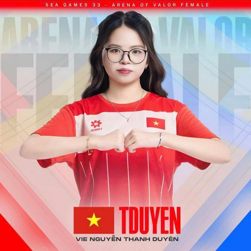 Nu sinh gianh HCV mon Lien Quan Mobile o SEA Games 33