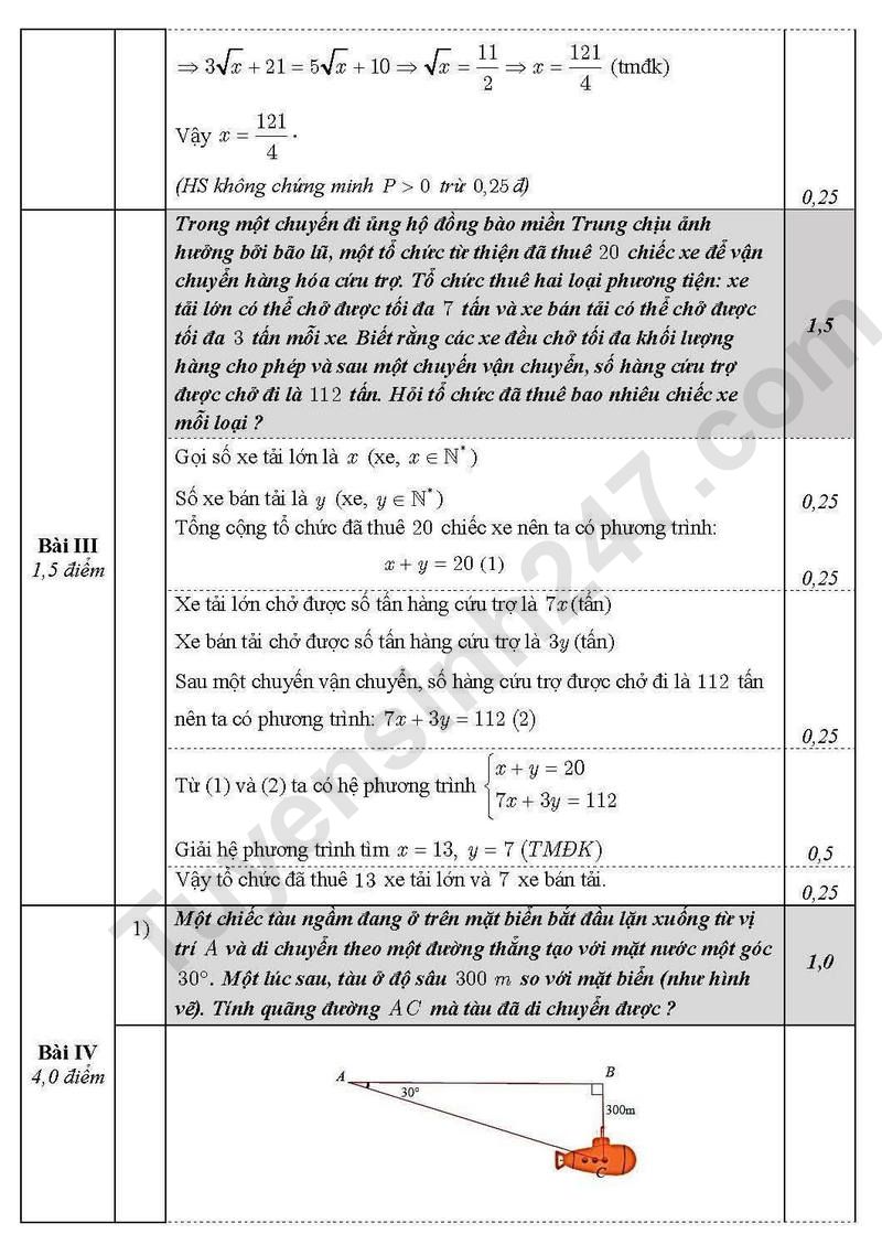 De thi HK 1 lop 9 mon Toan 2025 - Phuong Giang Vo (Co dap an)