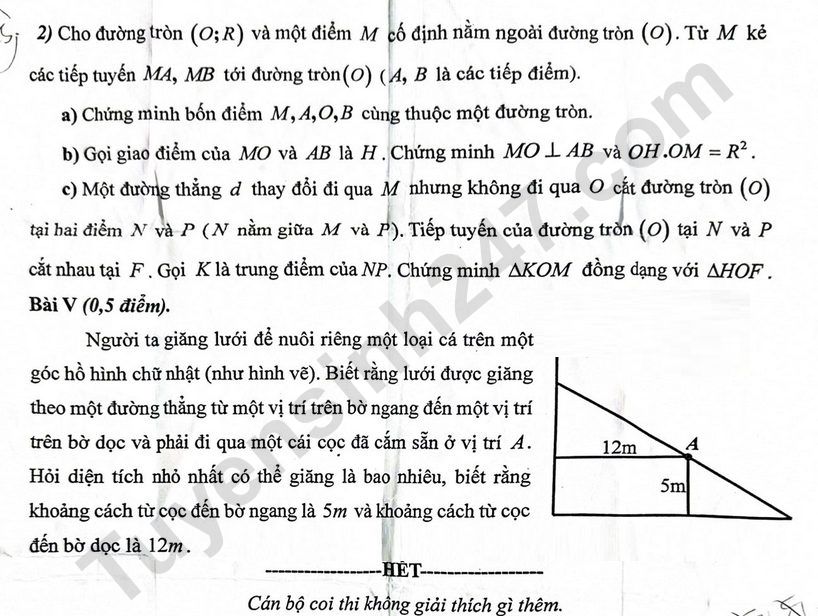 De thi ki 1 lop 9 mon Toan 2025 - Phuong Ba Dinh