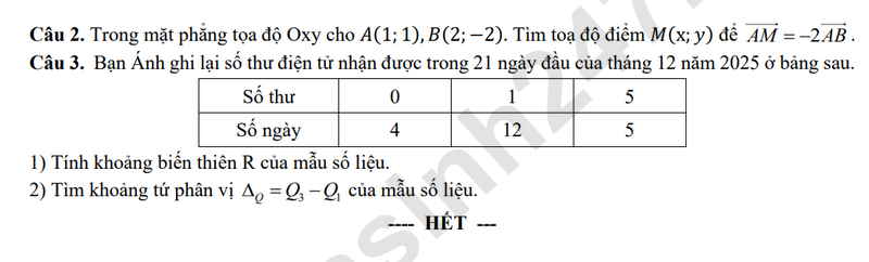 De thi HK 1 lop 10 mon Toan 2025 - THPT Duy Tan