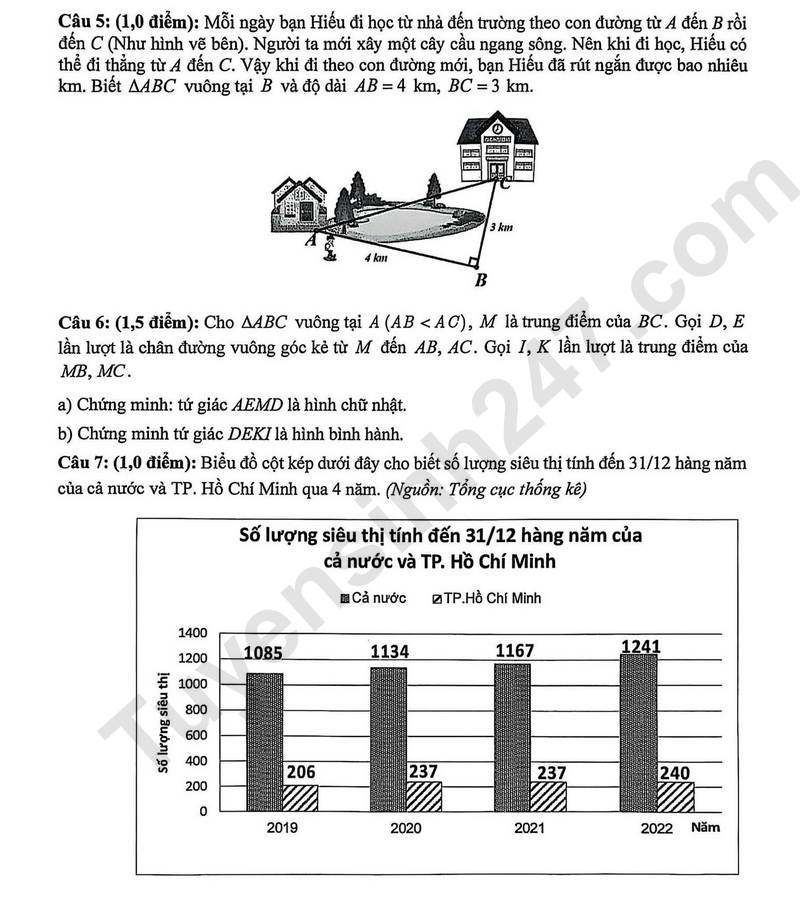 De thi HK 1 lop 8 mon Toan 2025 - THCS Lam Son