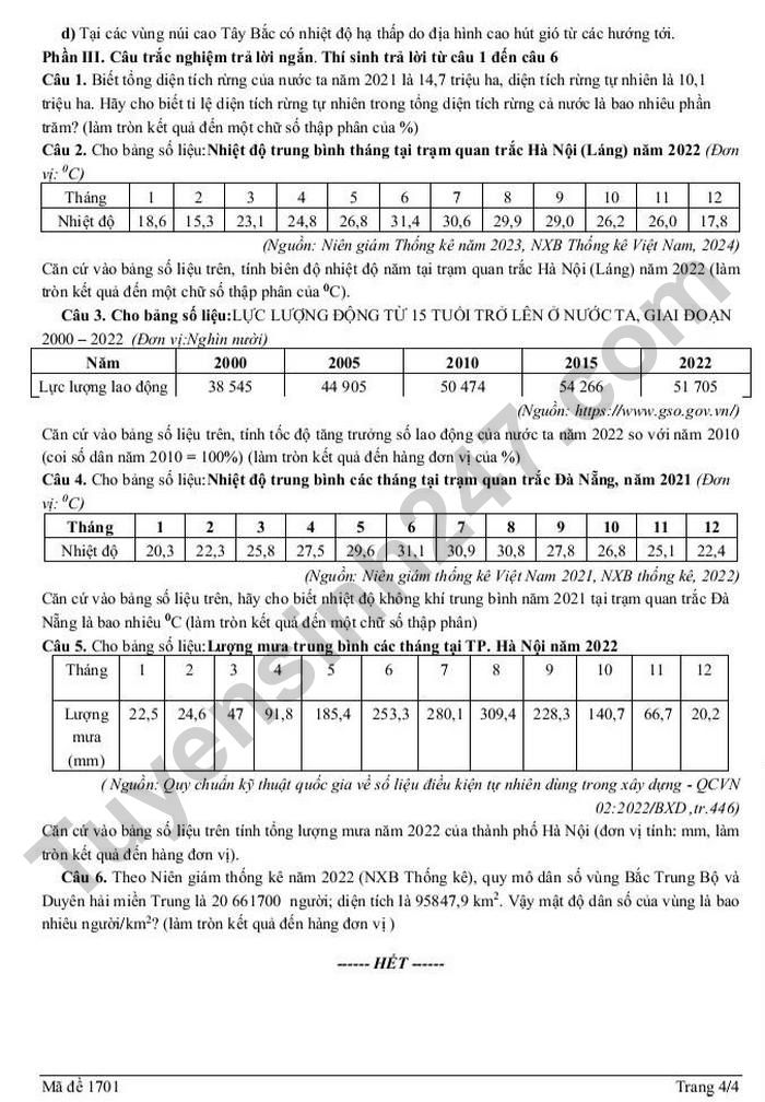 De thi thu tot nghiep THPT 2026 mon Dia - Cum truong THPT Nghe An (dot 1)