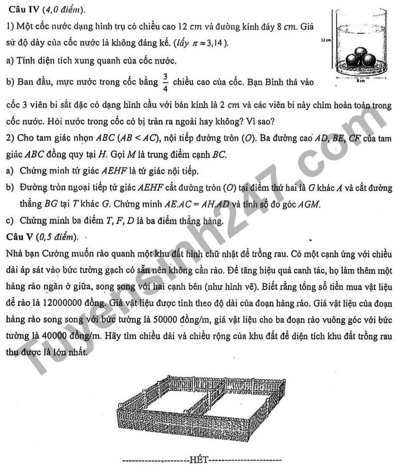 De giua hoc ky 2 Toan 9 truong chuyen Ha Noi – Amsterdam nam 2026