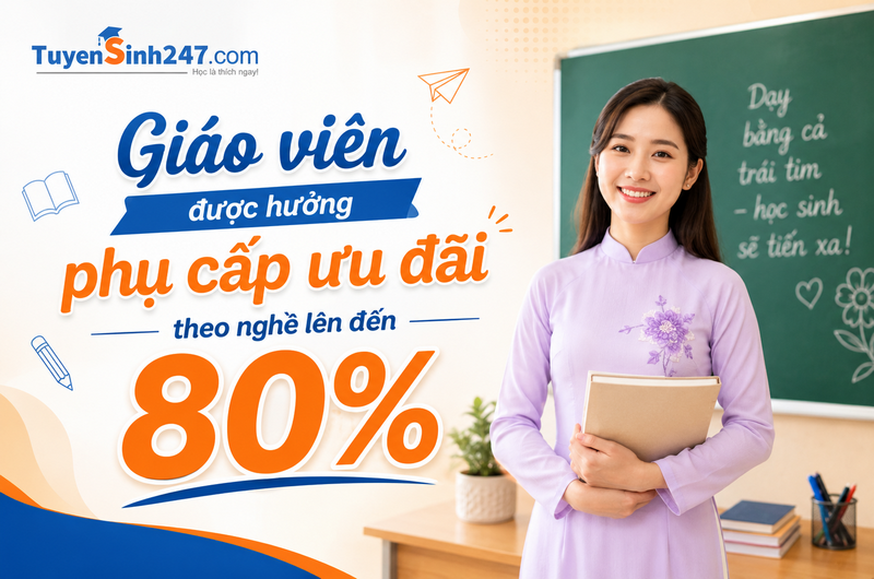 Giao vien duoc huong phu cap uu dai theo nghe len den 80%