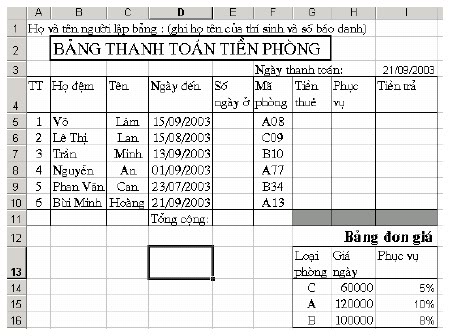 Đề thi tuyển dụng tin6b Đề thi tuyển dụng   Tin học văn phòng   đề 2