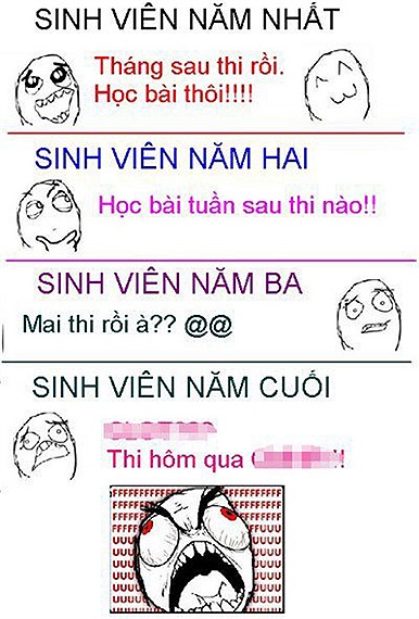 Chet cuoi voi nhung hinh anh hai huoc ve sinh vien