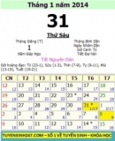 Tết 2014 vào ngày mấy dương lịch