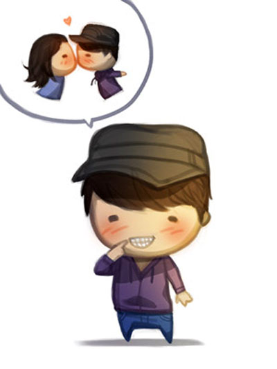 Những bộ kí họa tình yêu cute nhất quả đất