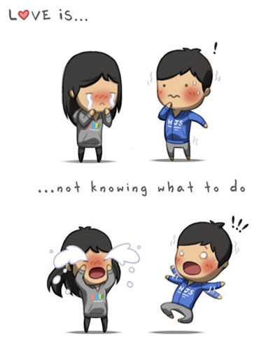Những bộ kí họa tình yêu cute nhất quả đất