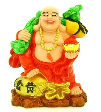 Phật Di Lặc áo đỏ.
