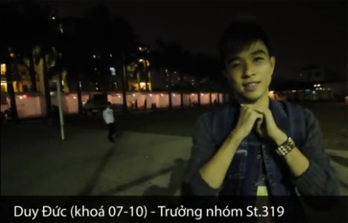 Teen Chu Van An quay clip mung ngay thanh lap truong