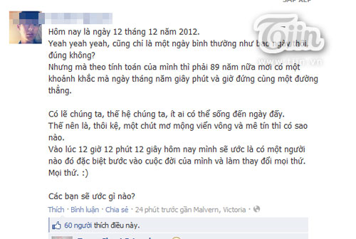 Cư dân mạng xôn xao về ngày tam trùng