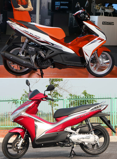 Gia xe Air Blade 2013 co gia 38, 39 va 40 trieu dong