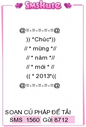 Tin nhan hinh chuc tet 2013 dep nhat