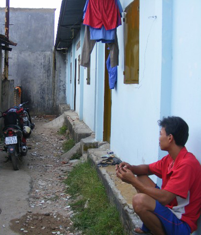 Khu nhà trọ nạn nhân từng ở