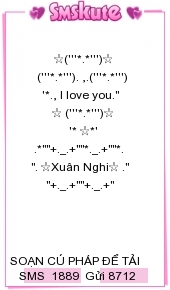 Mau tin nhan hinh co vu cho thi sinh giong hat viet