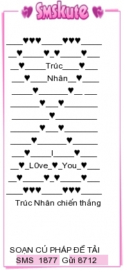 Mau tin nhan hinh co vu cho thi sinh giong hat viet