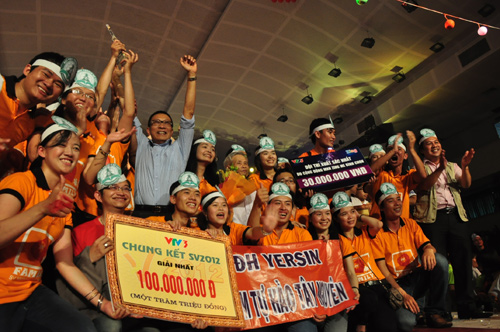 Doi tuyen vo dich SV 2012- Dai hoc Yersin Da Lat