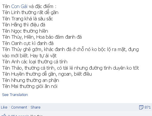 Dac diem ten con gai gioi tre thich thu voi \'