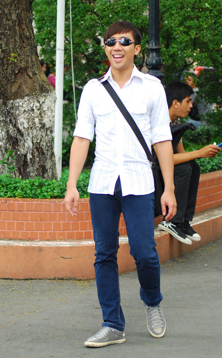 Tran Thanh khoe anh hau truong cuc nhang trong ‘Yeu anh, em dam khong’