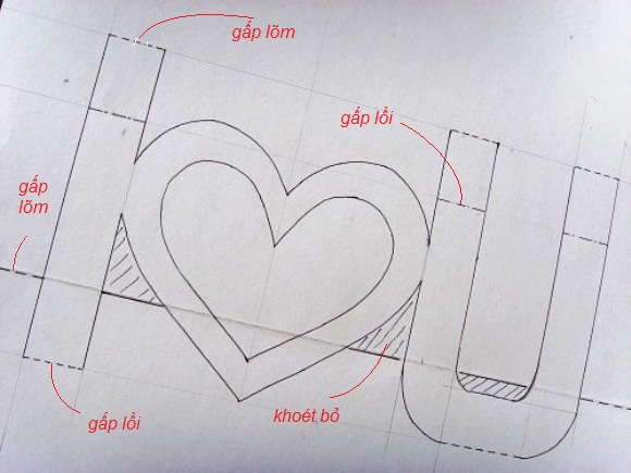 Loi chuc hay nhat thiep3 Cách làm thiệp 3D   I love you