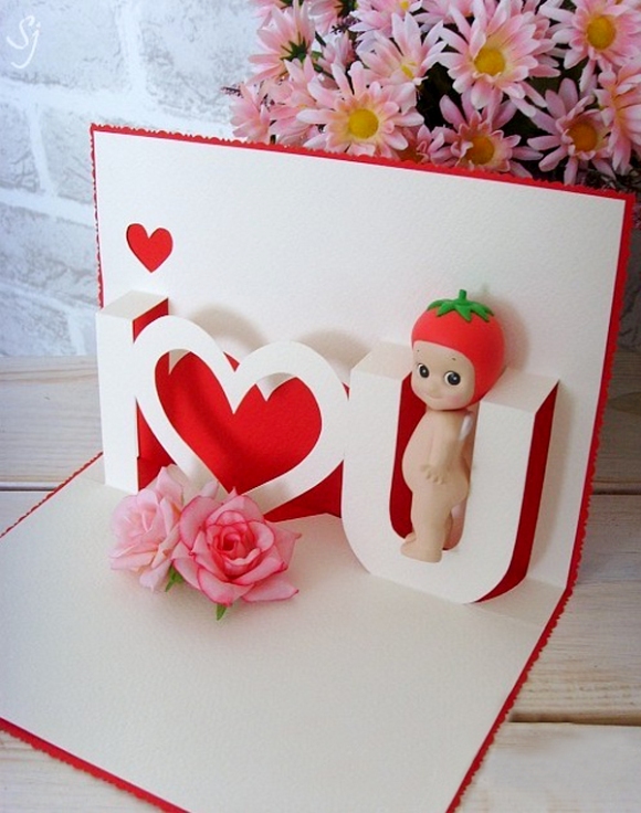 Loi chuc hay nhat thiep6 Cách làm thiệp 3D   I love you