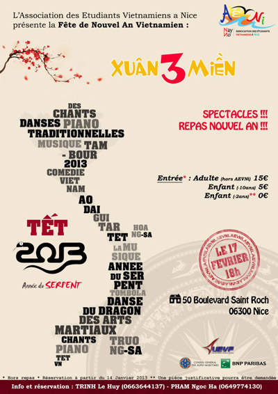 Du hoc sinh Viet len ke hoach chao don Tet Quy Ty 2013