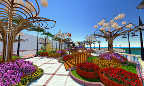 “Tram hoa khoe sac\