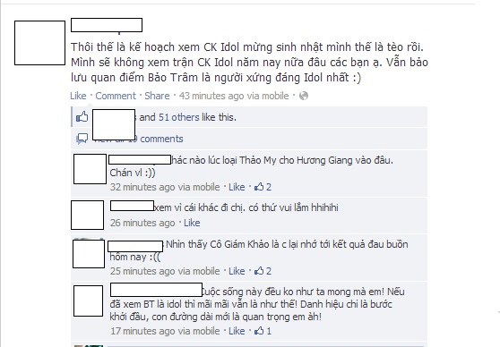 Vietnam Idol 2012: Cu dan mang \'day song vi Bao Tram bi loai