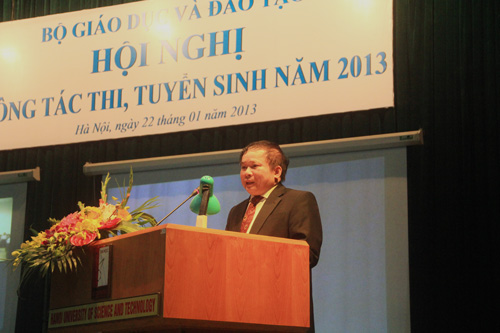 Diem san dai hoc khoi A nam 2013 khoang 12-12,5 diem