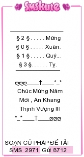 Tin nhan hinh chuc tet 2013 dep nhat
