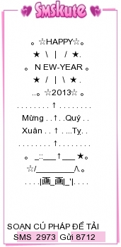 Tin nhan hinh chuc tet 2013 dep nhat