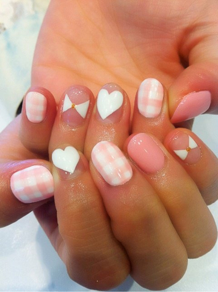 Nail ngot ngao cho cac ban nu dip Valentine 2013