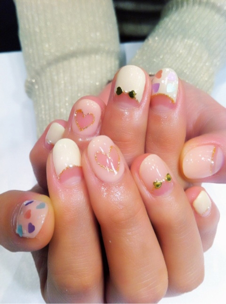 Nail ngot ngao cho cac ban nu dip Valentine 2013
