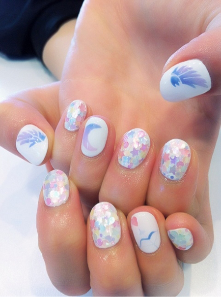 Nail ngot ngao cho cac ban nu dip Valentine 2013