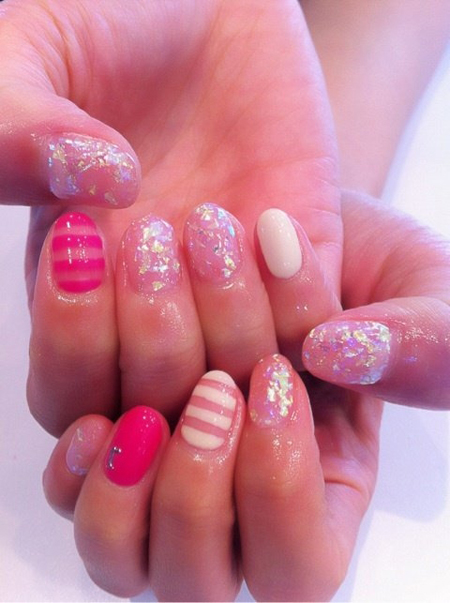 Nail ngot ngao cho cac ban nu dip Valentine 2013