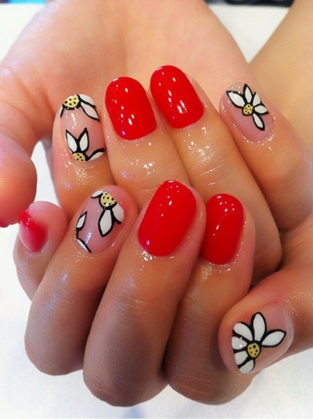 Nail ngot ngao cho cac ban nu dip Valentine 2013