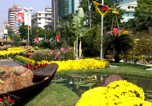 Duong hoa Nguyen Hue 2013: Ky niem 10 nam mot net van hoa Tet cua Sai Gon