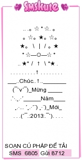 Tin nhan hinh chuc tet 2013 dep nhat