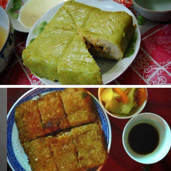 Bánh chưng, món bánh truyền thống của người miền Bắc trong dịp Tết, có thể được rán lên sau khi luộc, ăn cũng rất ngon, thậm chí được nhiều người yêu thích hơn so với bánh luộc.