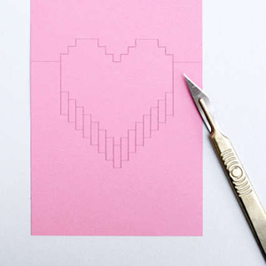 Thiep Valentine tu lam dep (handmade, popup)