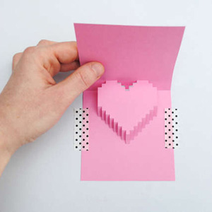 Thiep Valentine tu lam dep (handmade, popup)